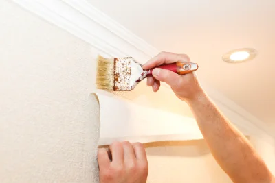 Pose de papier peint à Noguères — revêtements muraux et toiles de verre